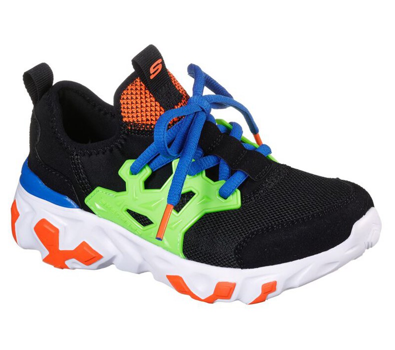 Skechers Techno Strides - Worizo - Boys Sneakers Black/Multicolor [AU-BW2272]